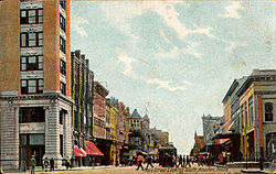 Мэйн-Стрит в центре, 1908 год