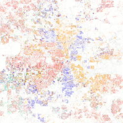 Этническая карта Хьюстона